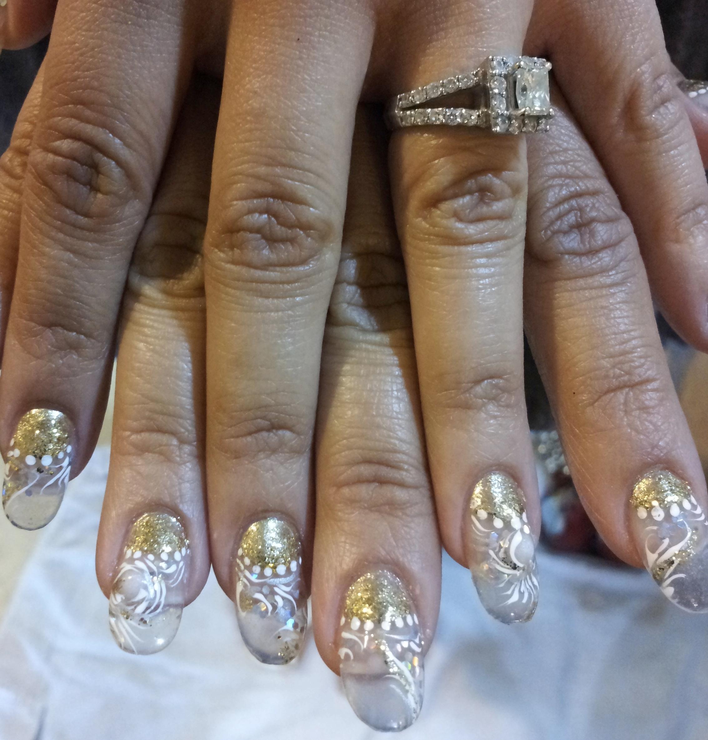 New Client Sharmeen Jariullah displays her wedding nails