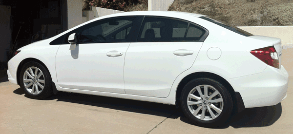 honda civic with window tinting