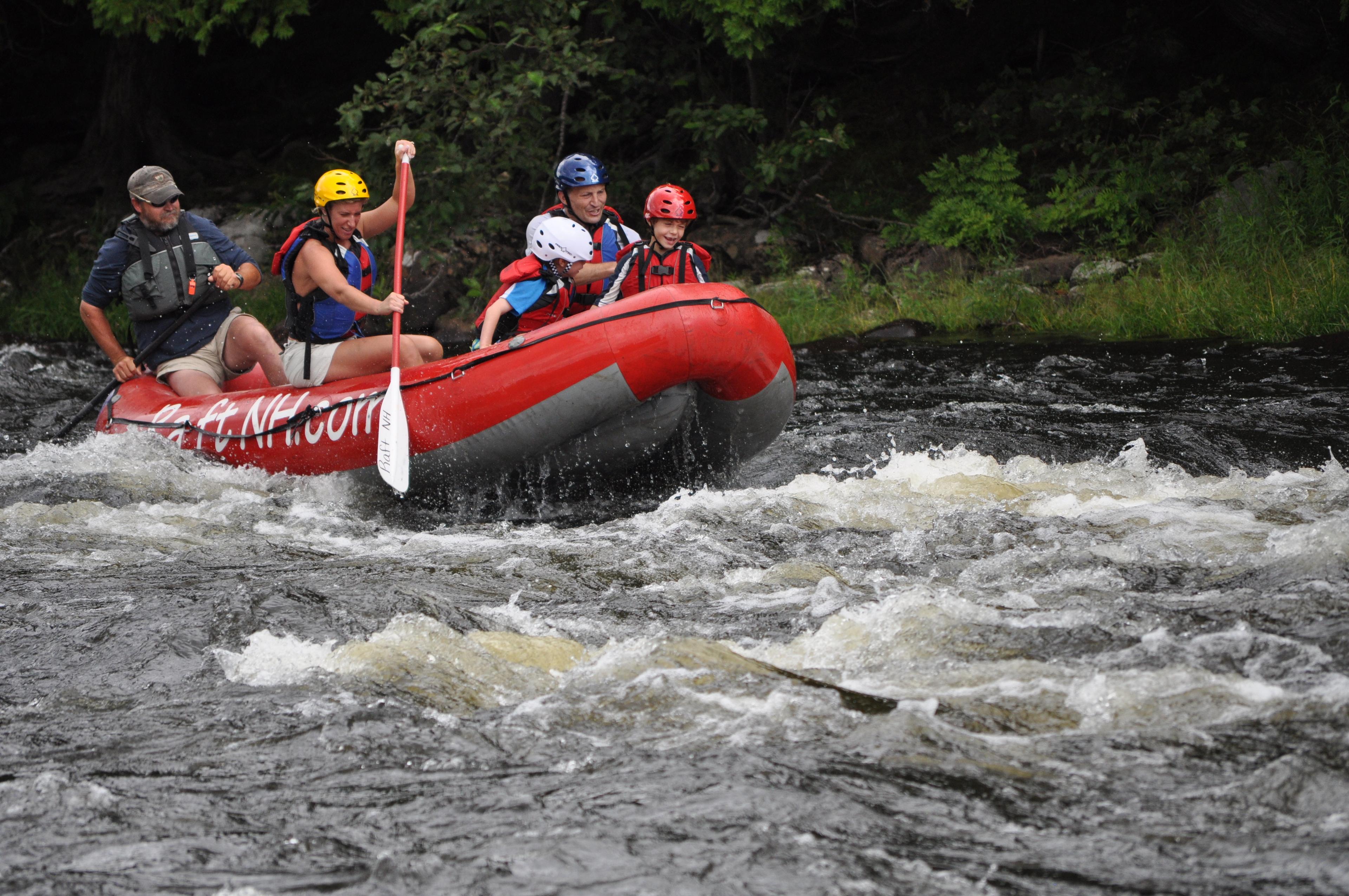 Rafting on a summer day with Raft NH