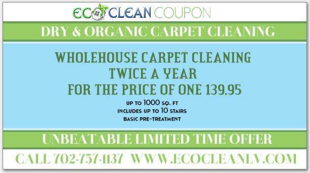 Las Vegas Carpet Cleaning Coupon - Eco Clean - (702) 757-1137