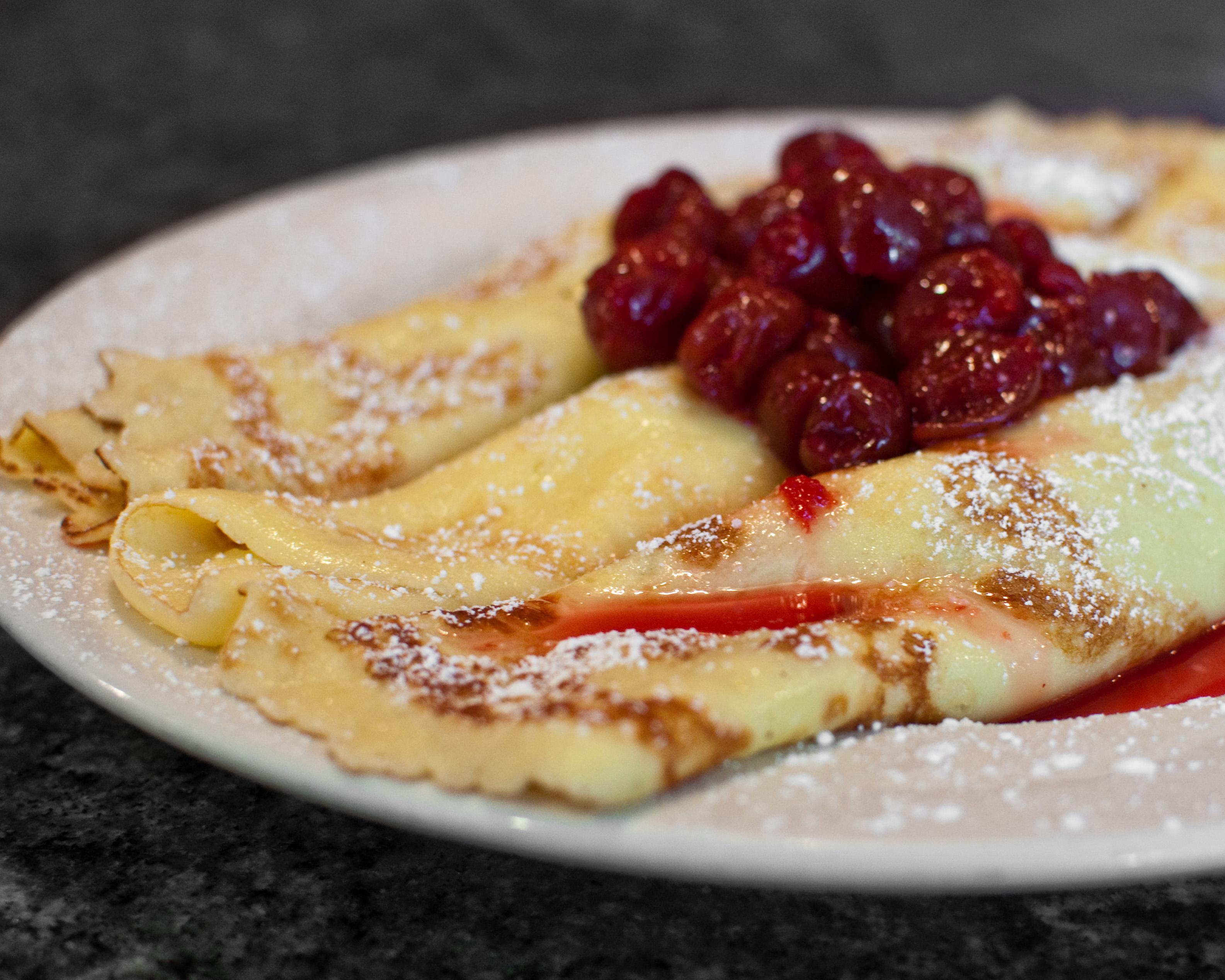 Danish Cherry Kijafa Crepe..so sophisticated & delicious!