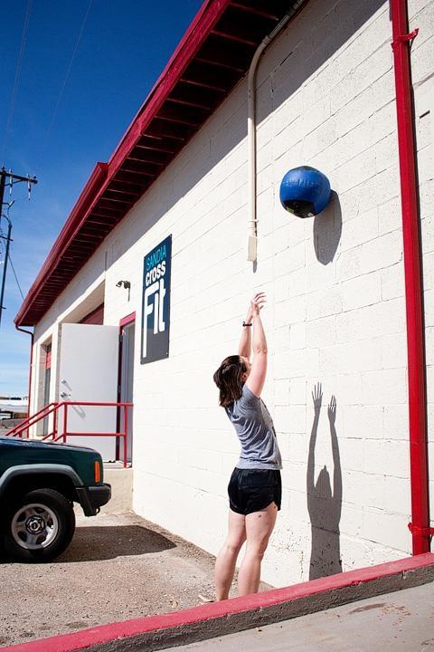 Shannon working out front