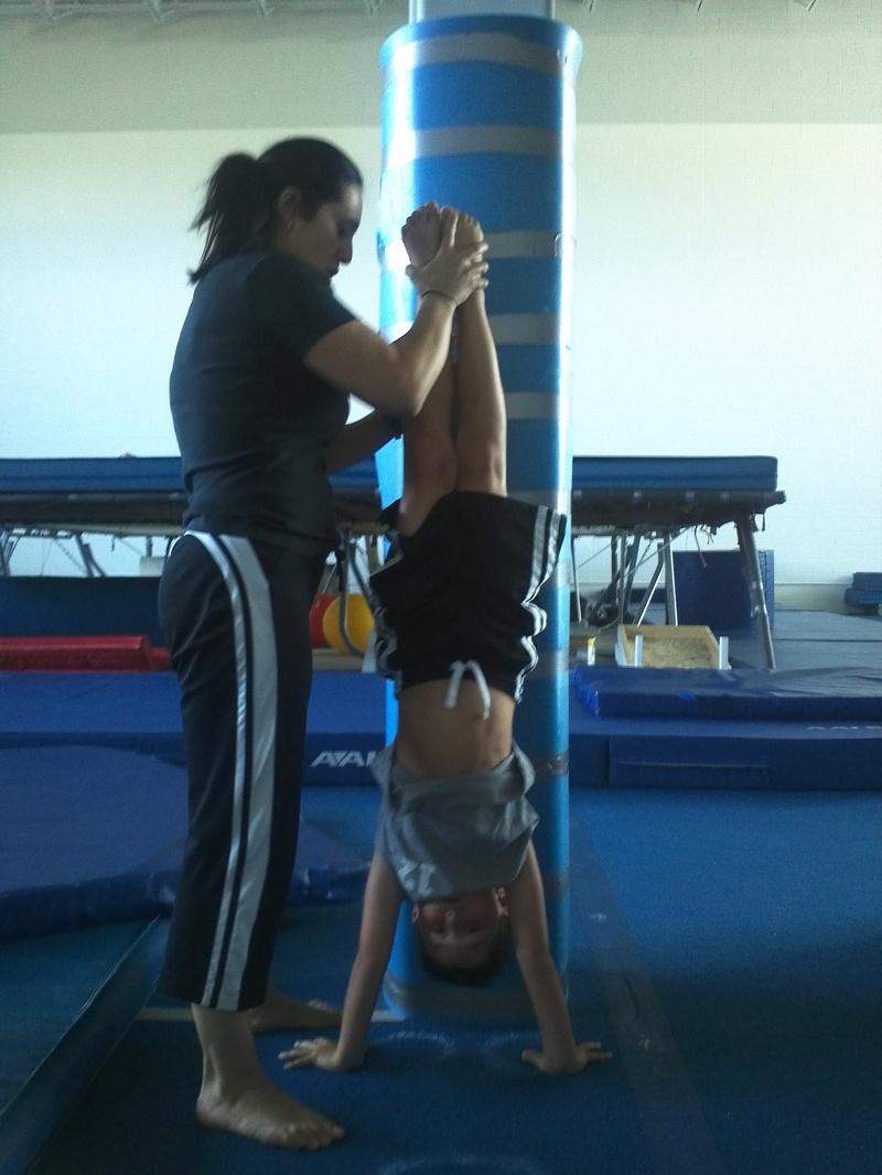 Perfecting a great handstand!