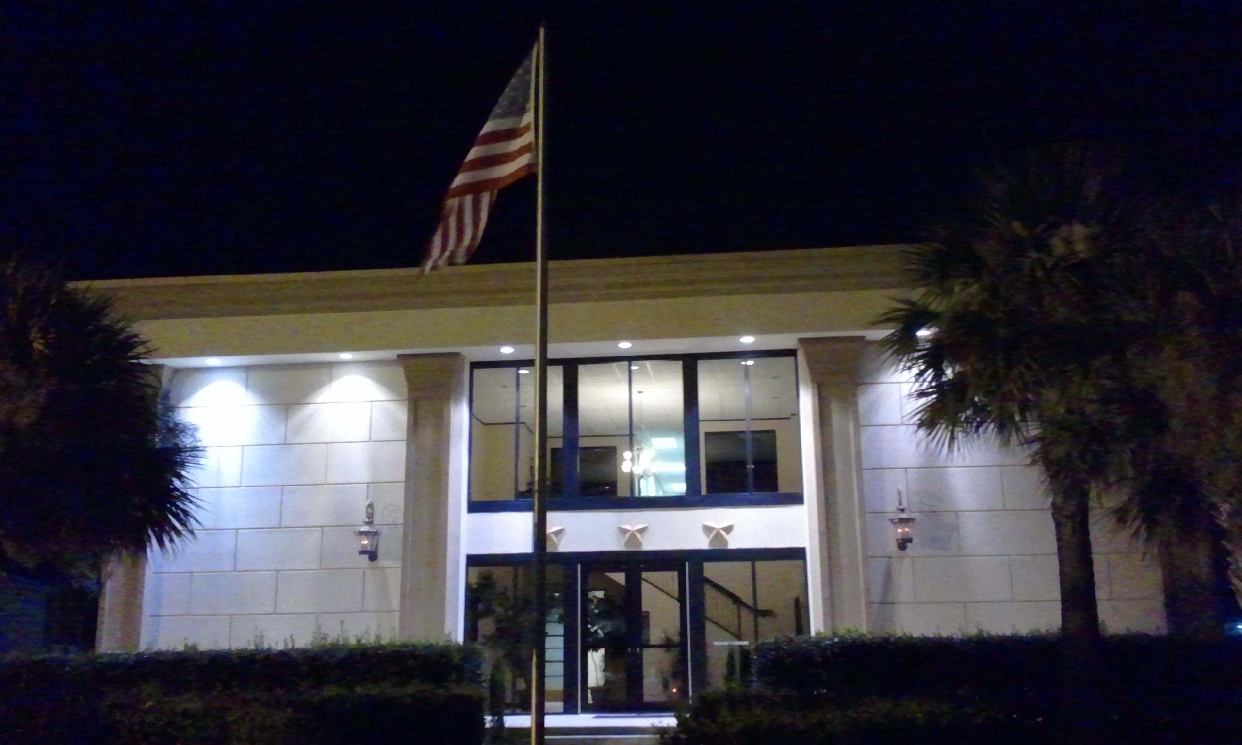 Building at night