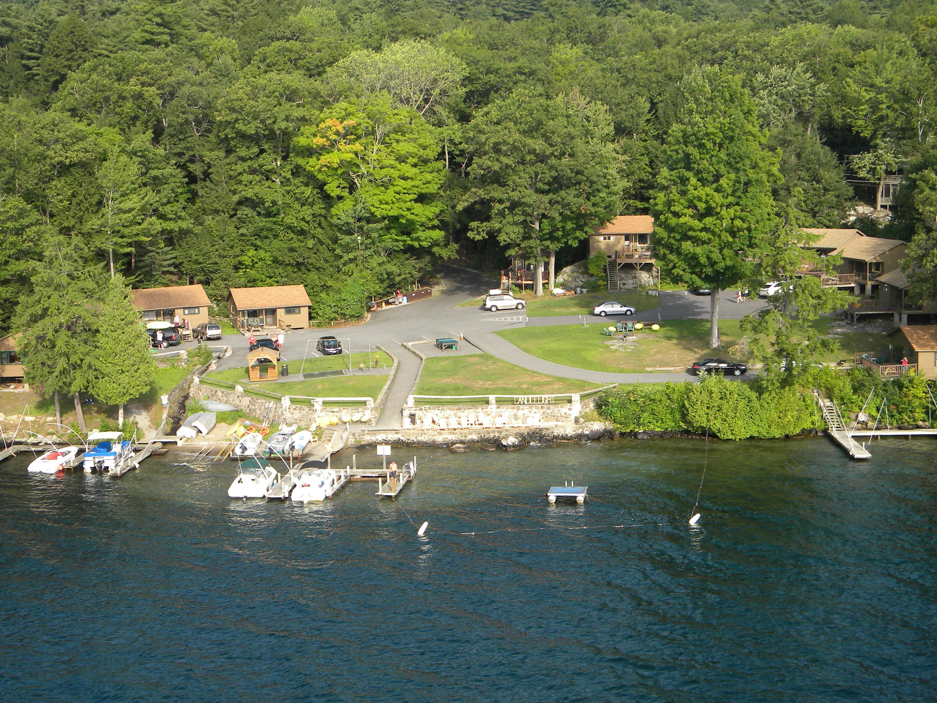 View of Lake George lakefront property