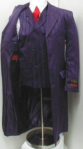 Our suits are also perfect for halloween costumes, such as this brilliant purple zoot suit that makes a great Joker outfit from the Dark Knight