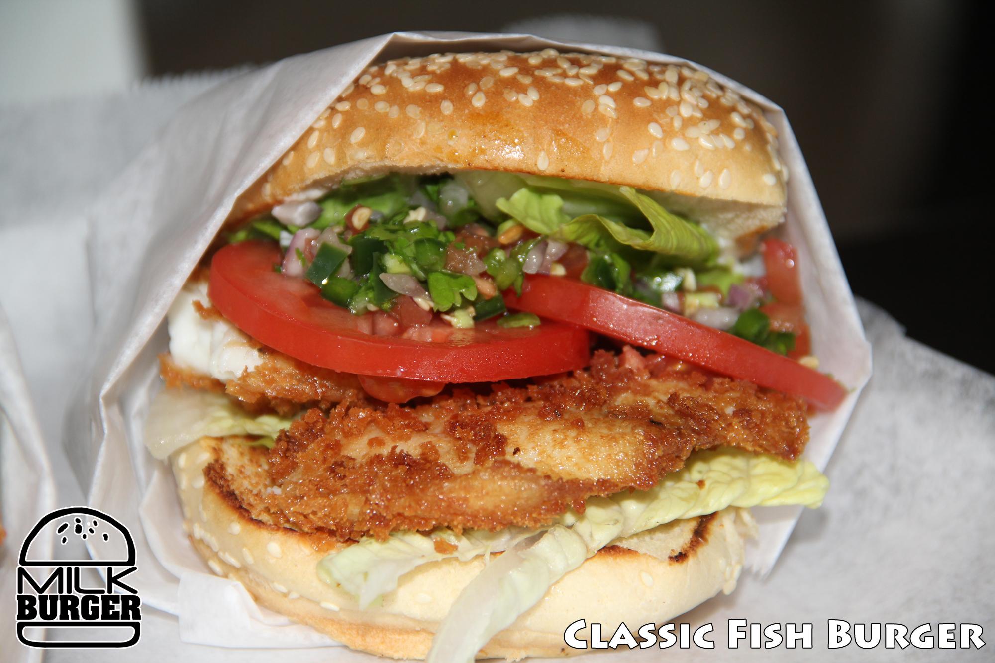 The Classic Fish Burger from Milk Burger