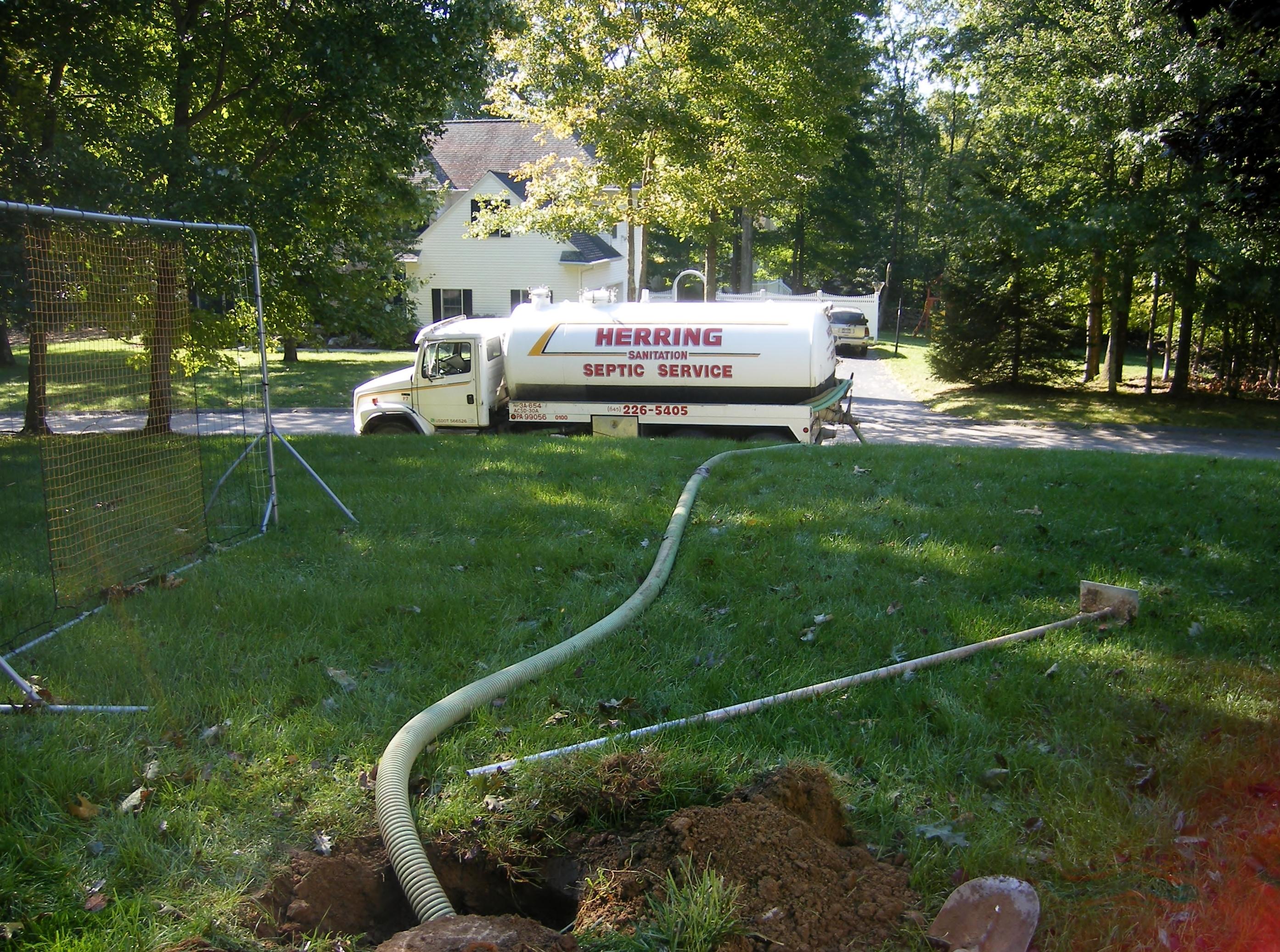 Saving a Customer's yard while Septic Pumping