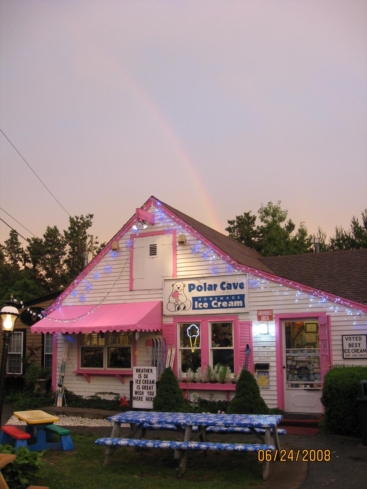 Great ice cream is at the end of the rainbow.  Open march-December