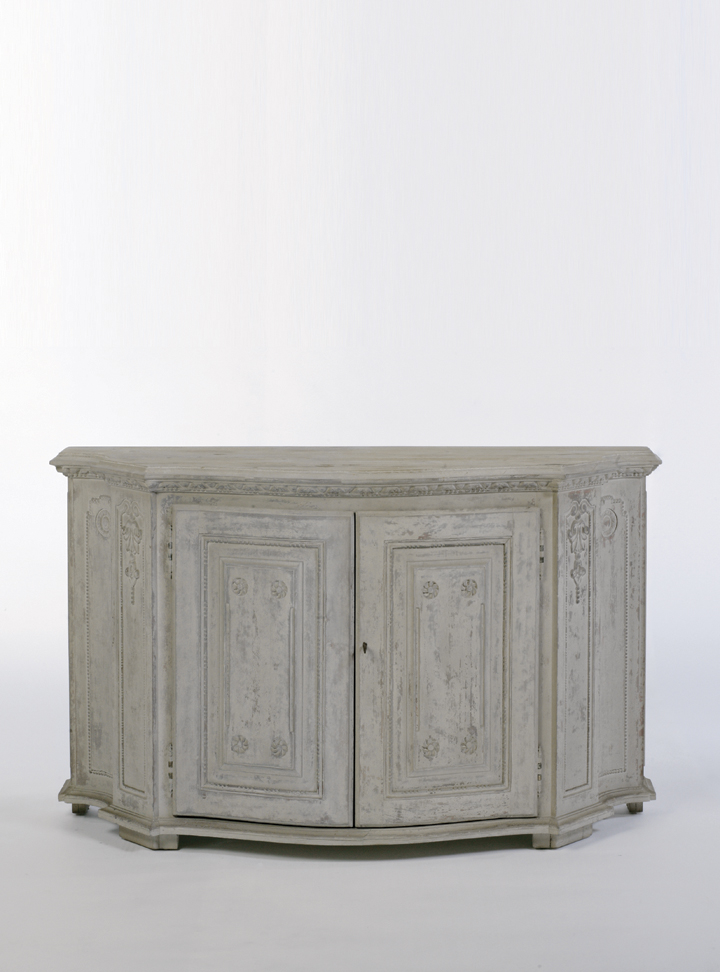 Wooden Buffet in soft distressed dove finish