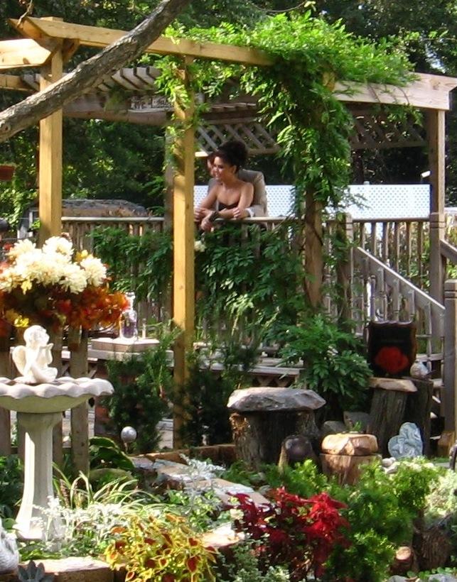 Our Pergola overlooking the Ceremony Courtyard