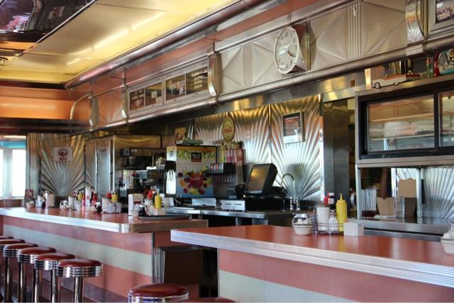 Inside of the Tin Goose Diner