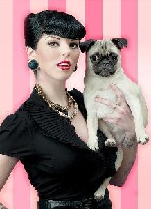 Pinup with Pug