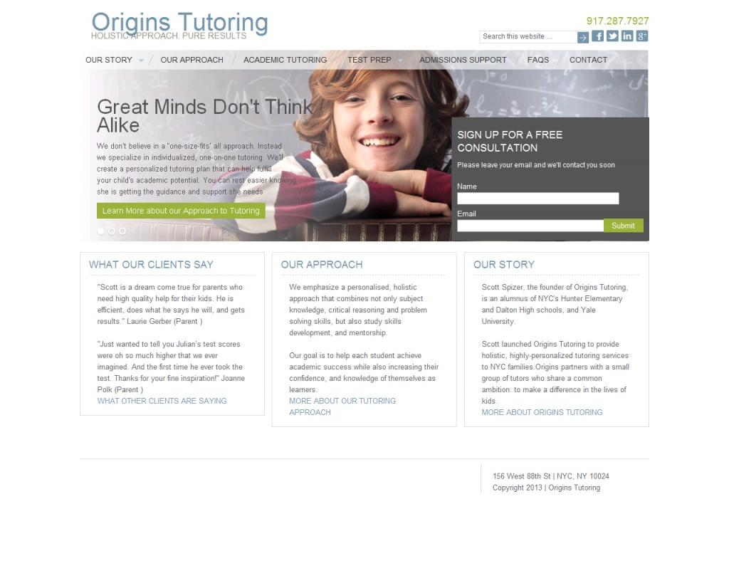 Origins Tutoring