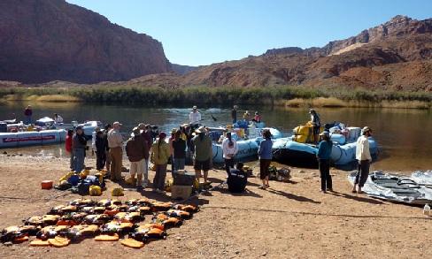 Preparing to leave Lee's Ferry