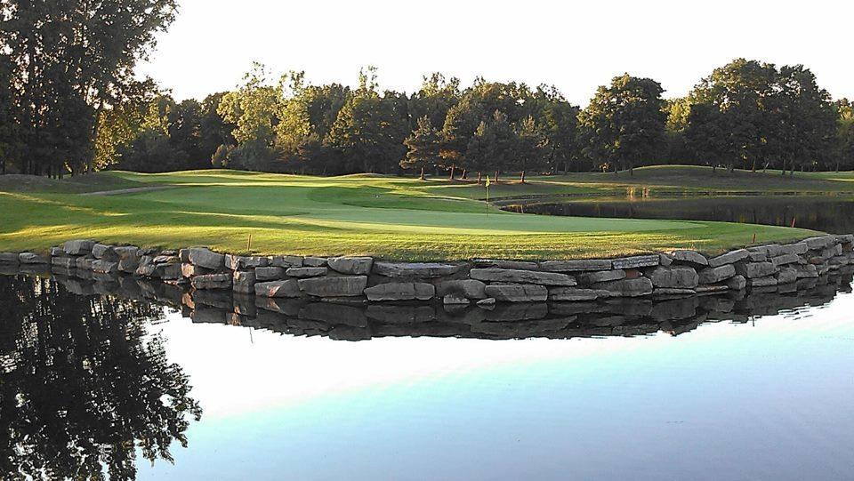 View from the patio to the golf course