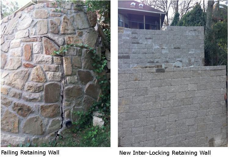 Retaining Wall Before/After