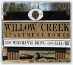 Willow Creek Apartment Homes in Knoxville, Tennessee.