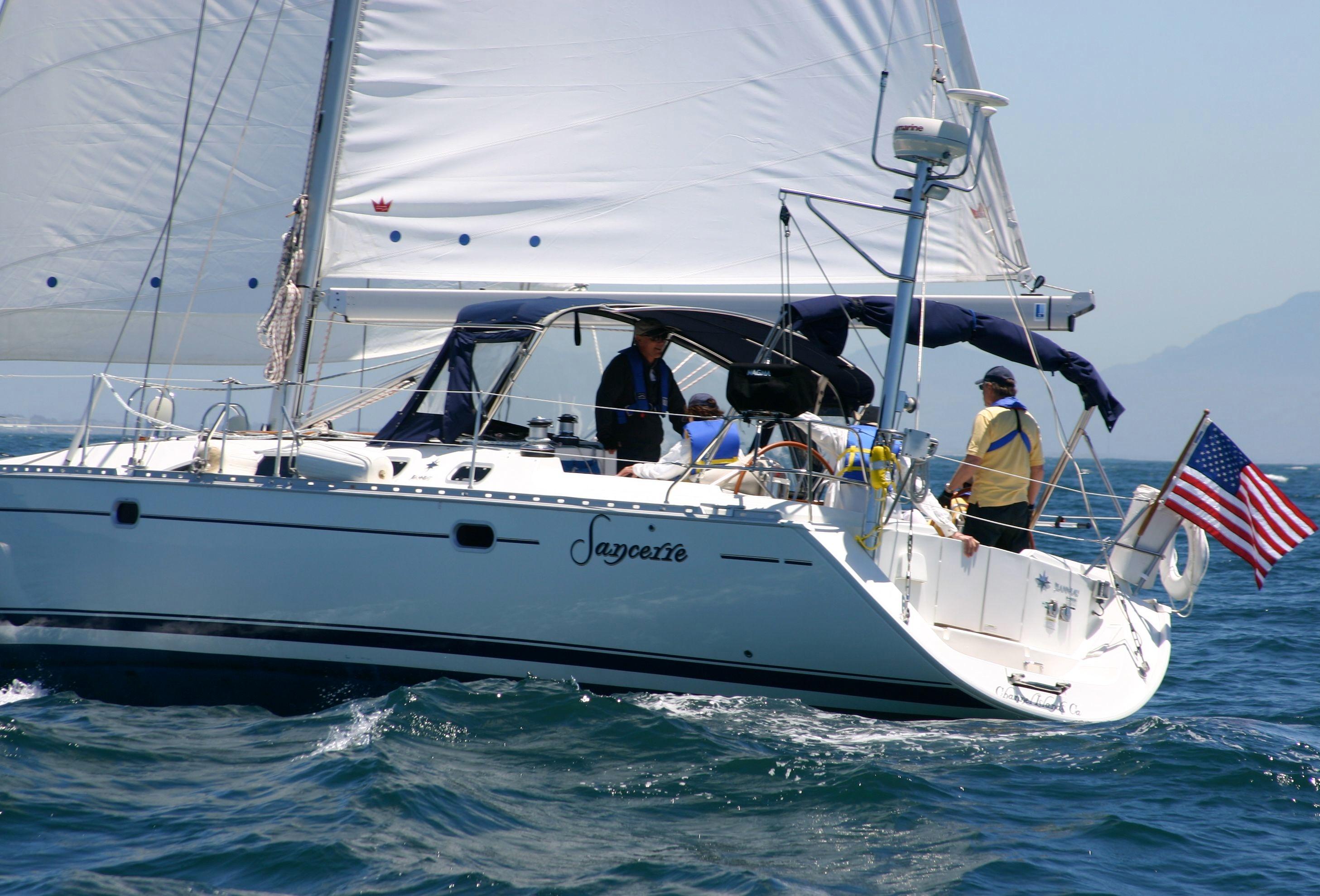 Sail with Capt. Dan aboard Sancerre, a 45 foot French yacht.