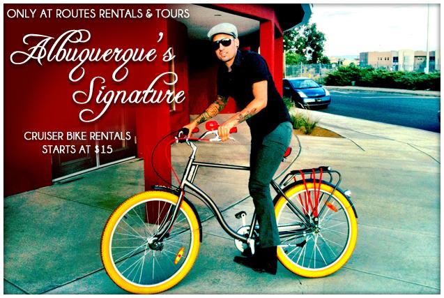 Albuquerque's Only Signature Cruisers are at Routes Rentals!