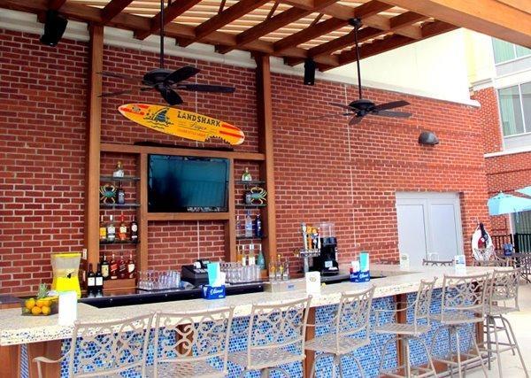 The bar at Seaside Grill