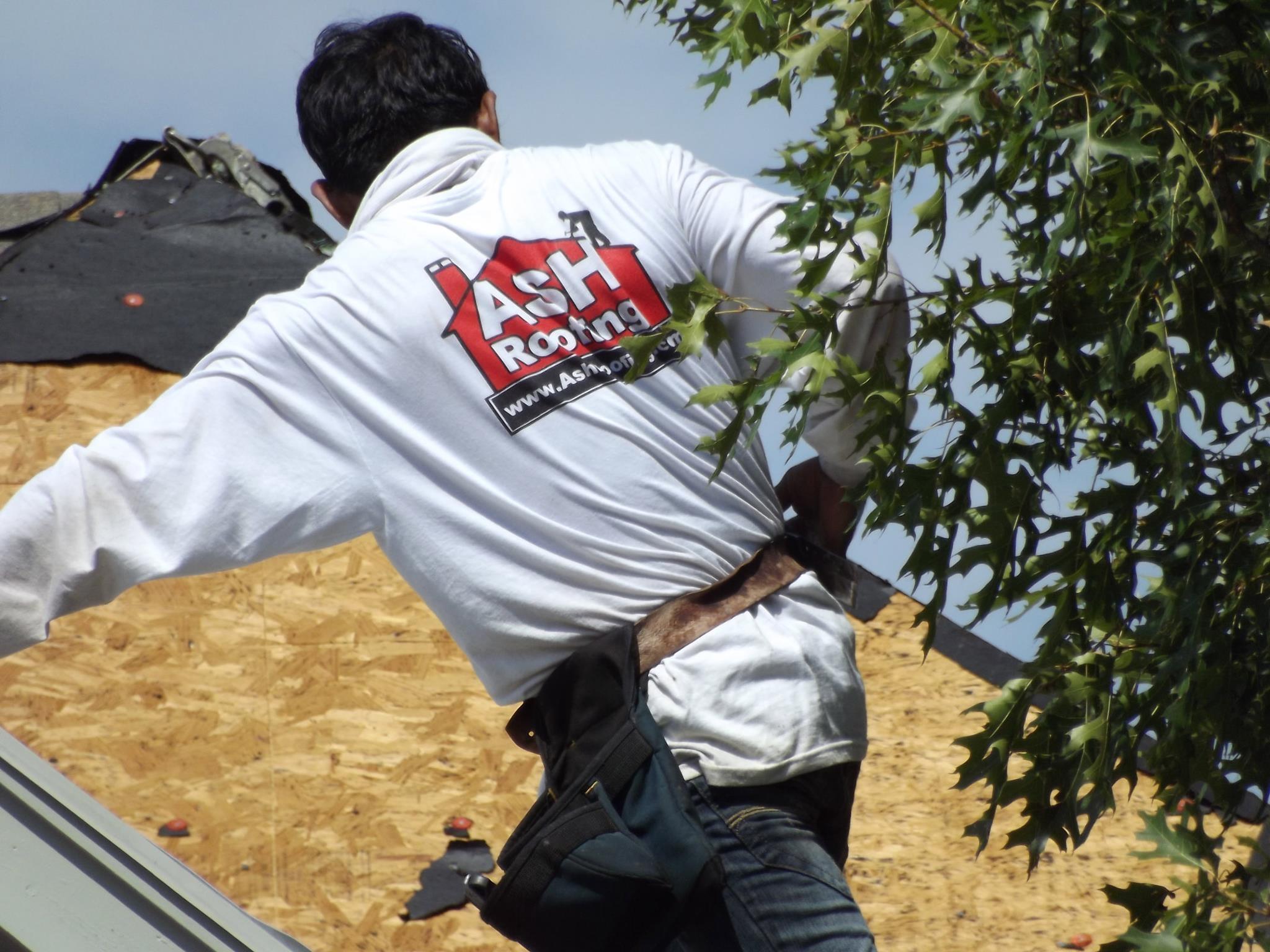 Hand Nailing Shingles