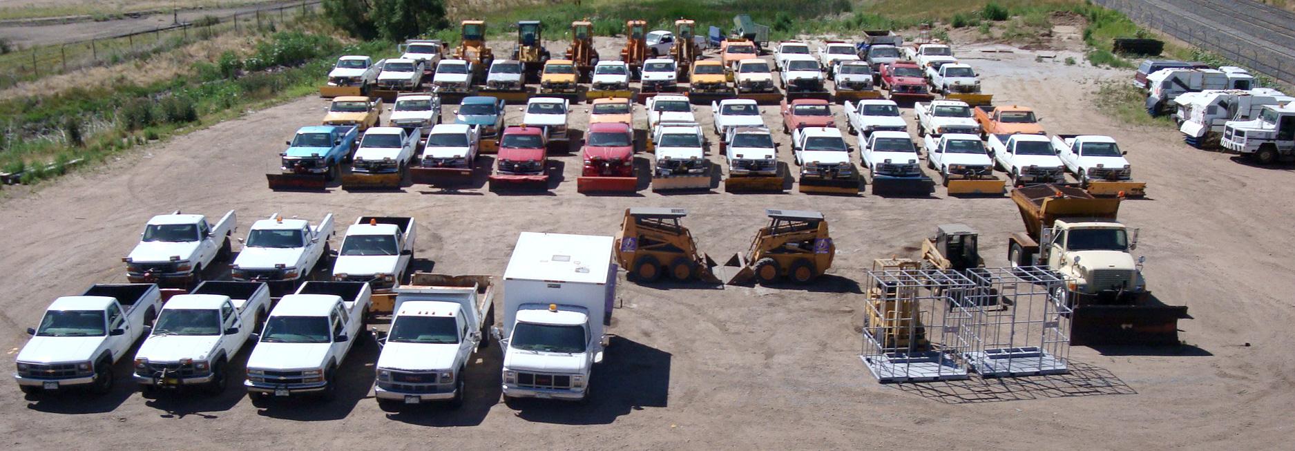 Pick-up Trucks? Yes, we have plenty available for snow plowing and removal.