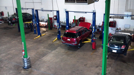 Interior of Hands-on Garage