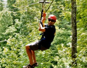 Zipline in Kentucky at the Red River Gorge Zipline