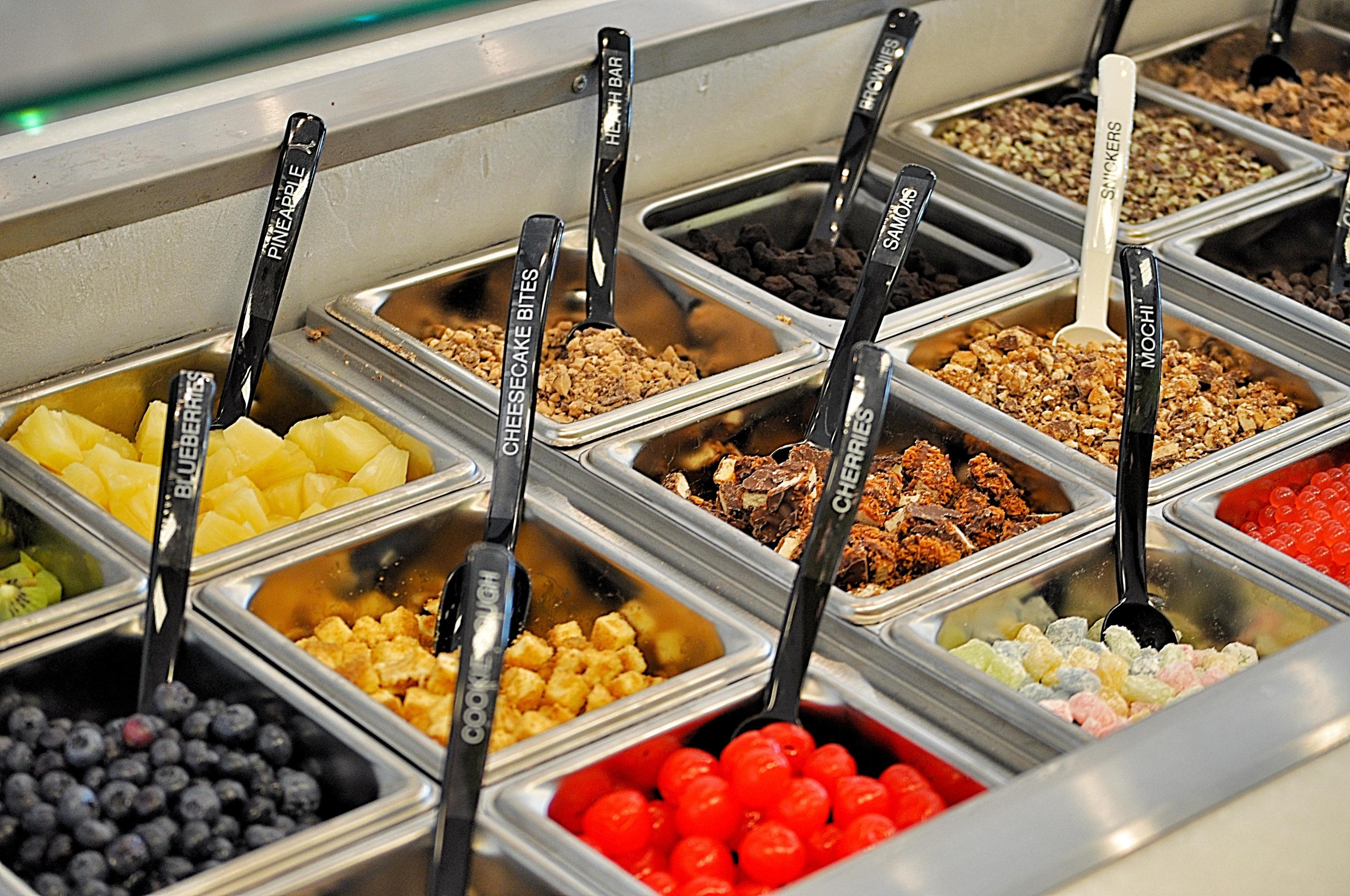 Our toppings bar