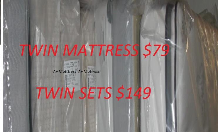 Mattress Blow Out Specials, Including twin mattress for $79