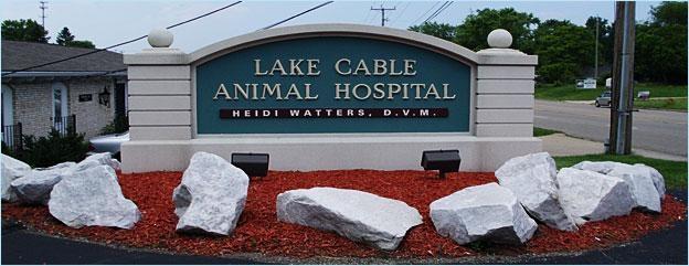 Lake Cable Animal Hospital Sign