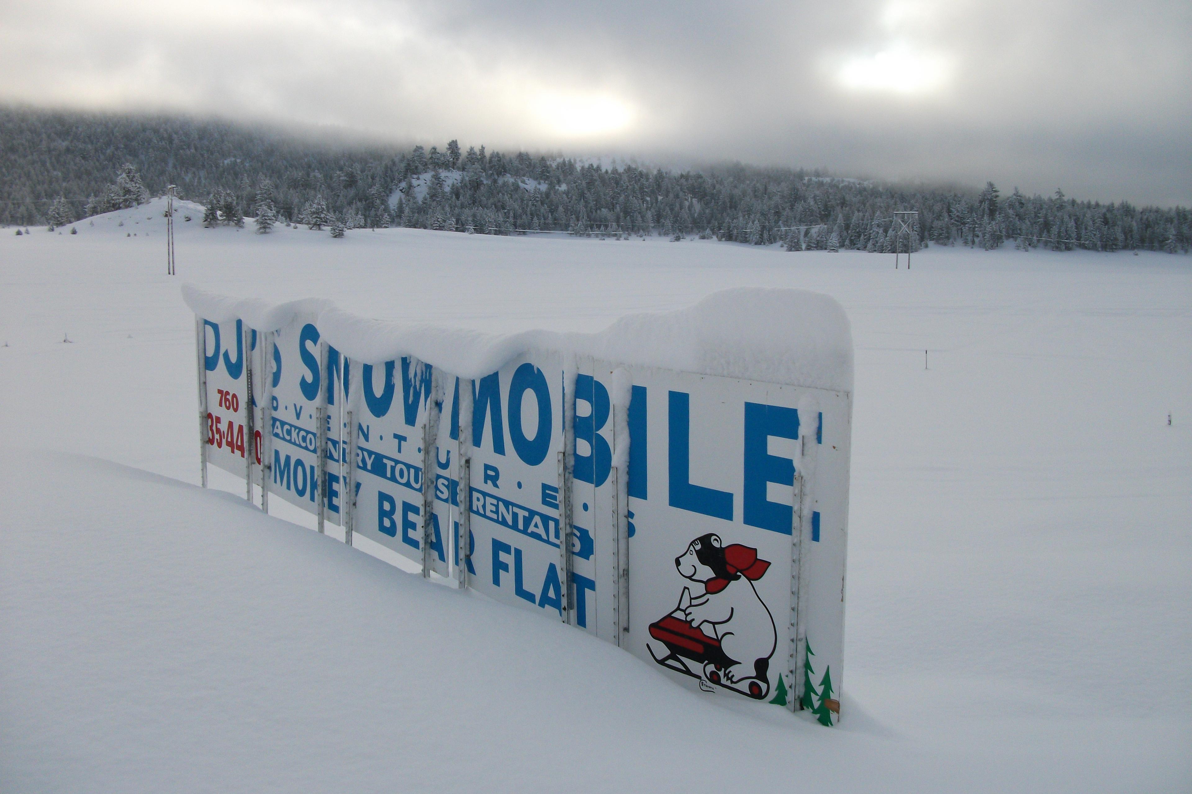 DJ's Sign on US Hwy. 395 Staging Area