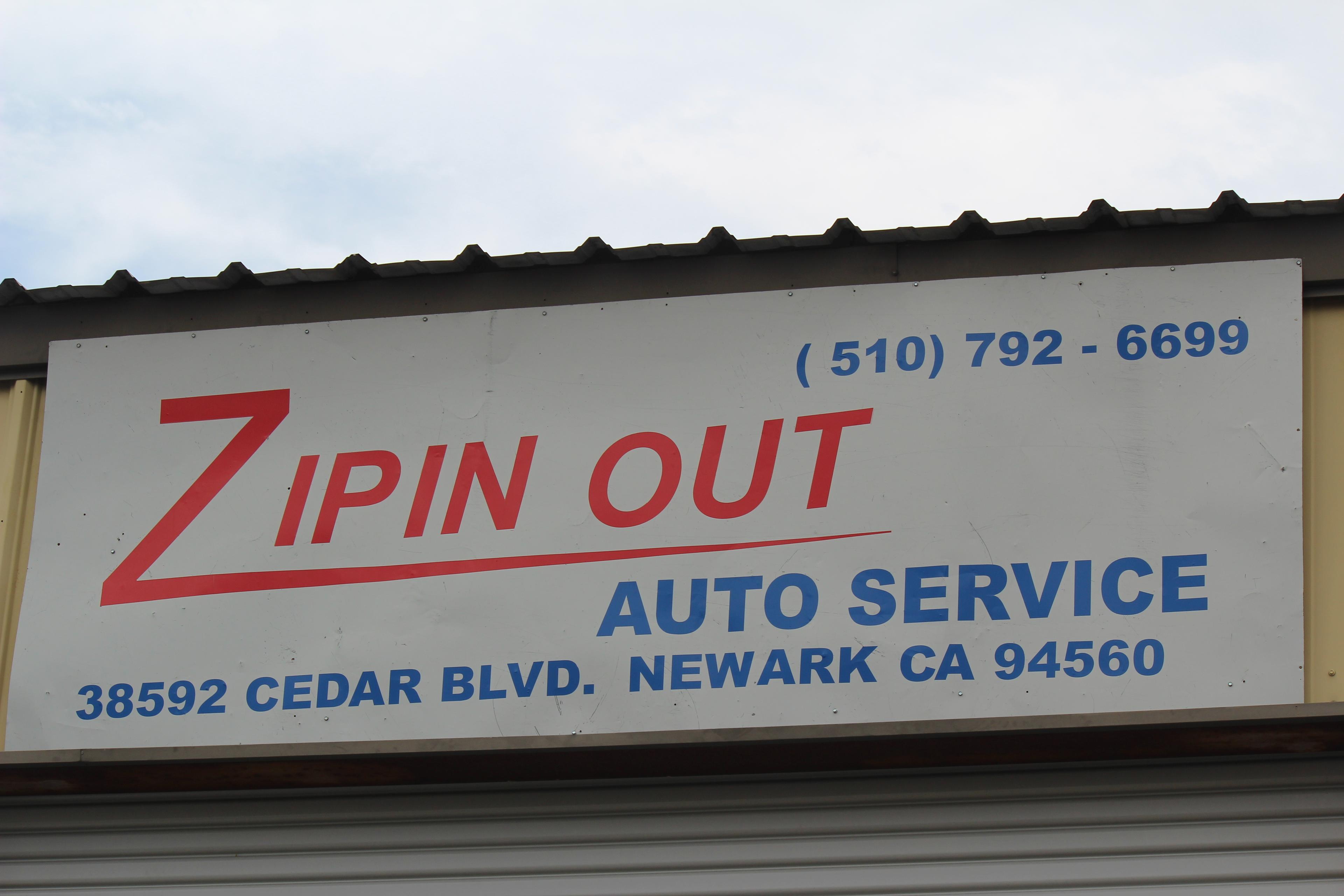 Zipin out auto service