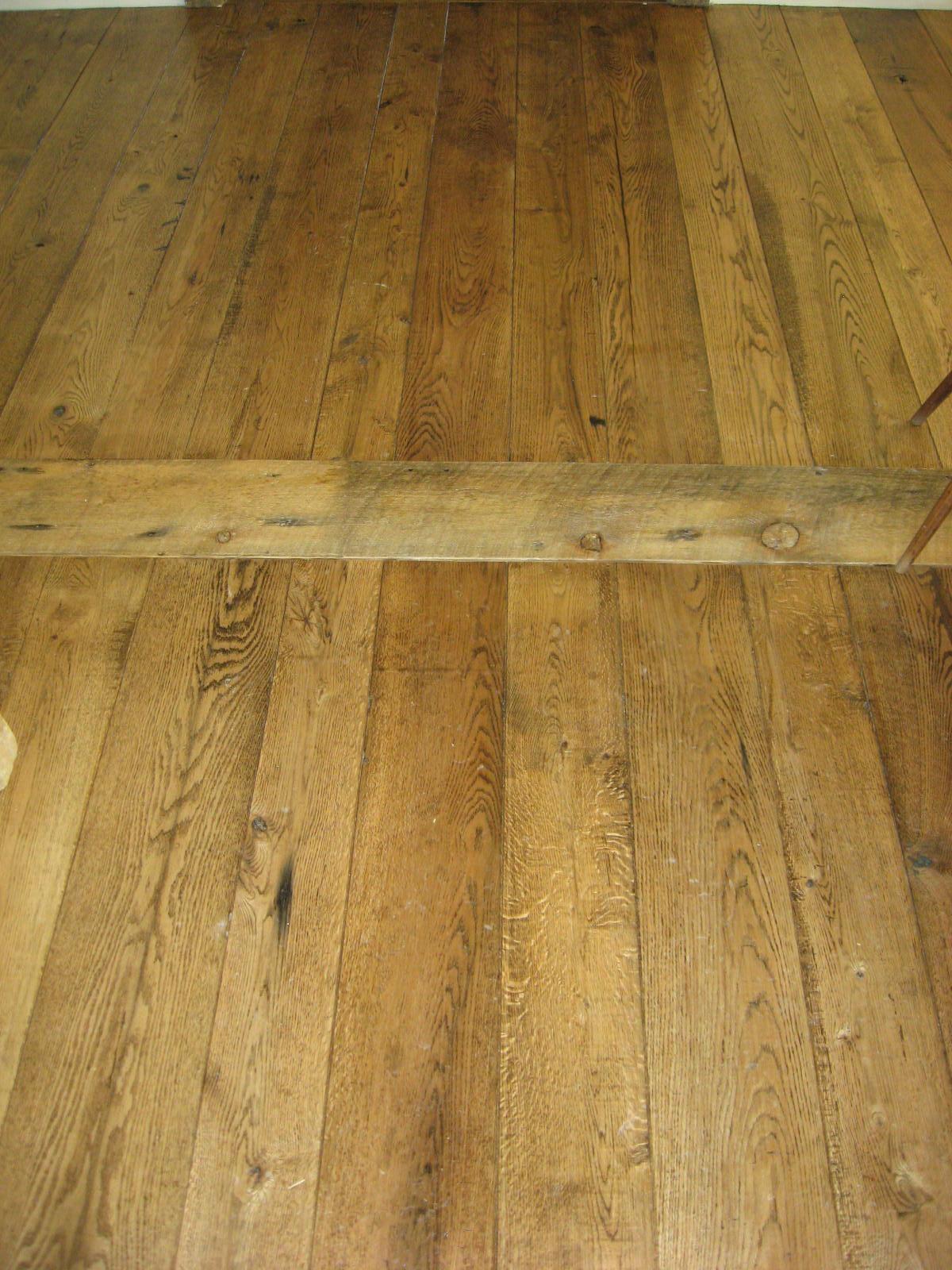 Wide plank flooring