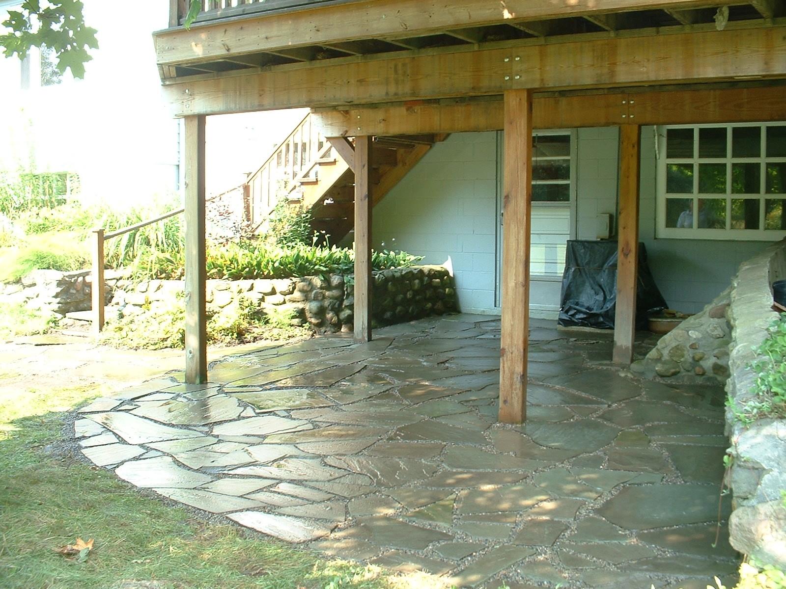 flagstone patio