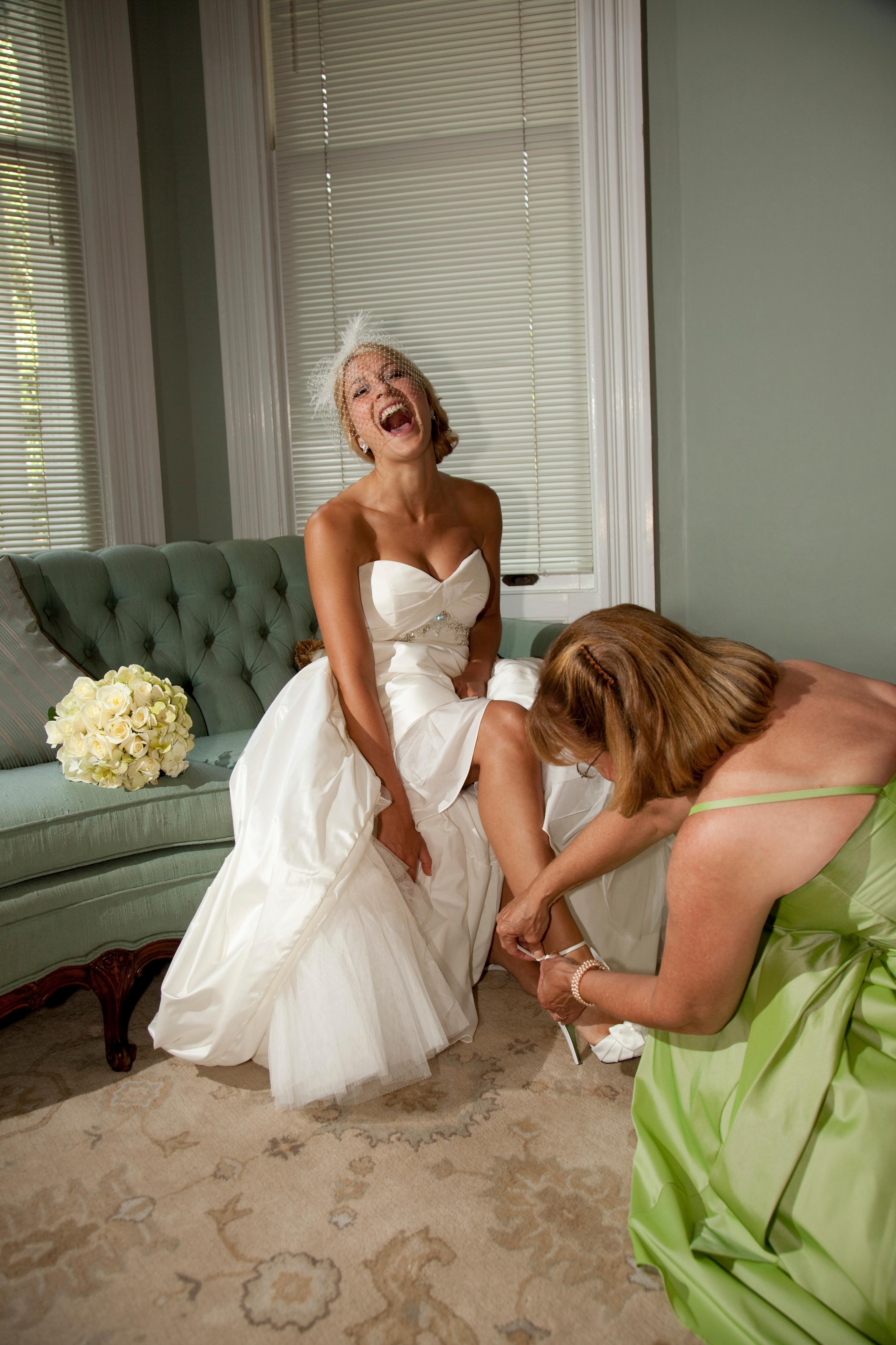 Getting ready with mom