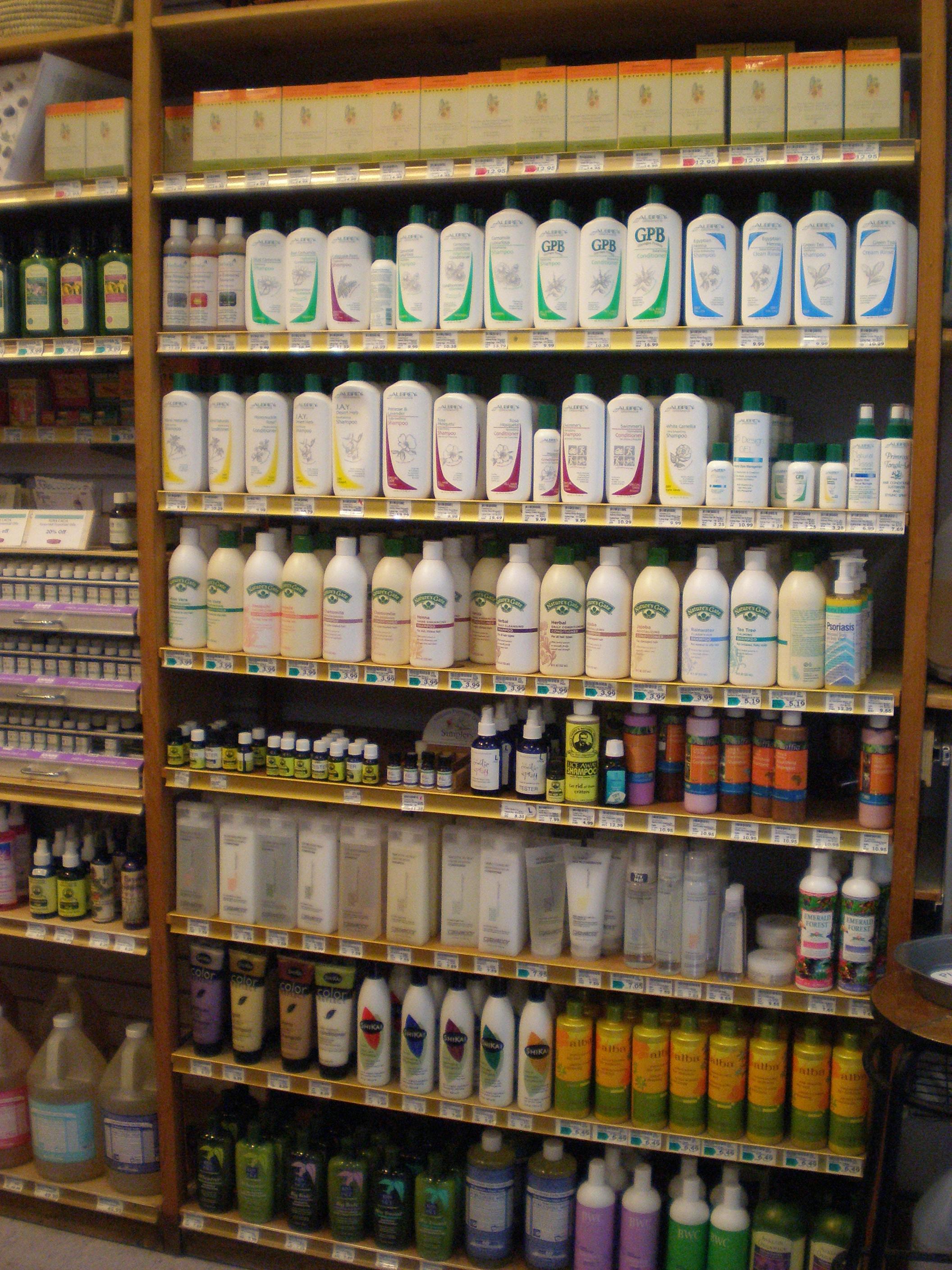 Lots of healthy personal care products