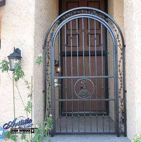 Custom Wrought Iron Security Gate by Artistic Iron Works