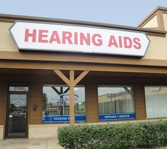 Look for this building to find the Highland AccuQuest Hearing Center