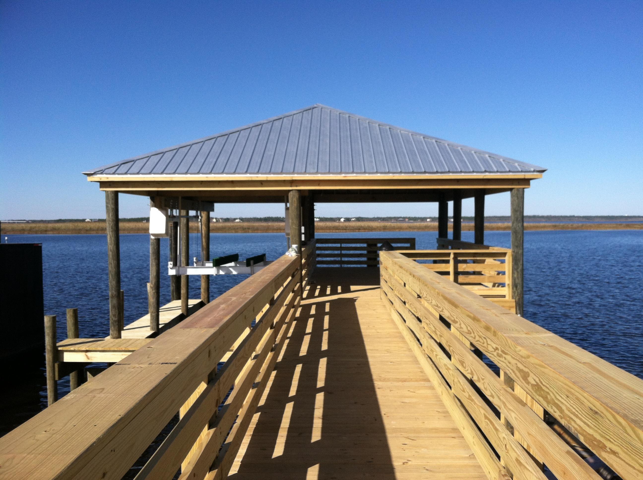 Pier House with Boat Lift