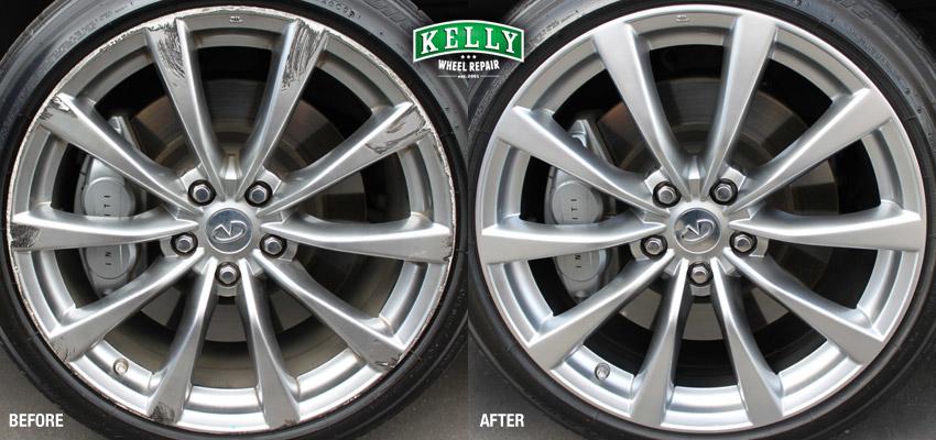 Kelly Wheel Repair - Before & After Photo of Infiniti G37