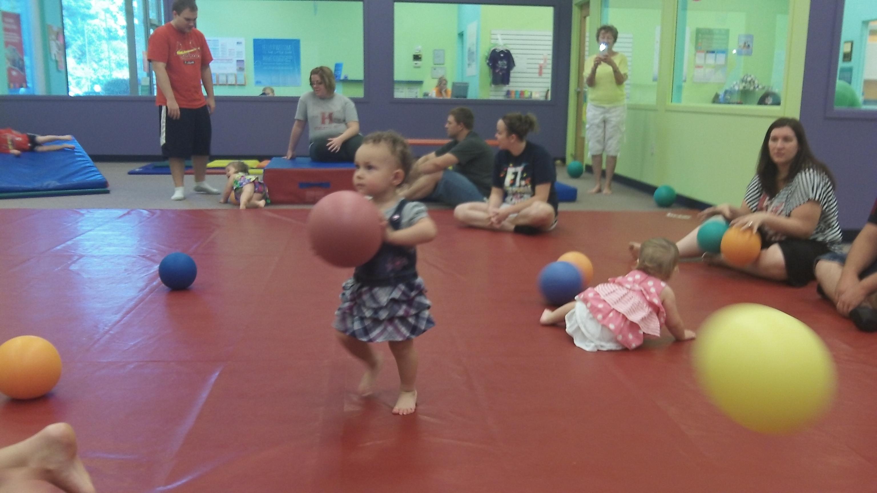 Ball time in a fun Parent/Child Class