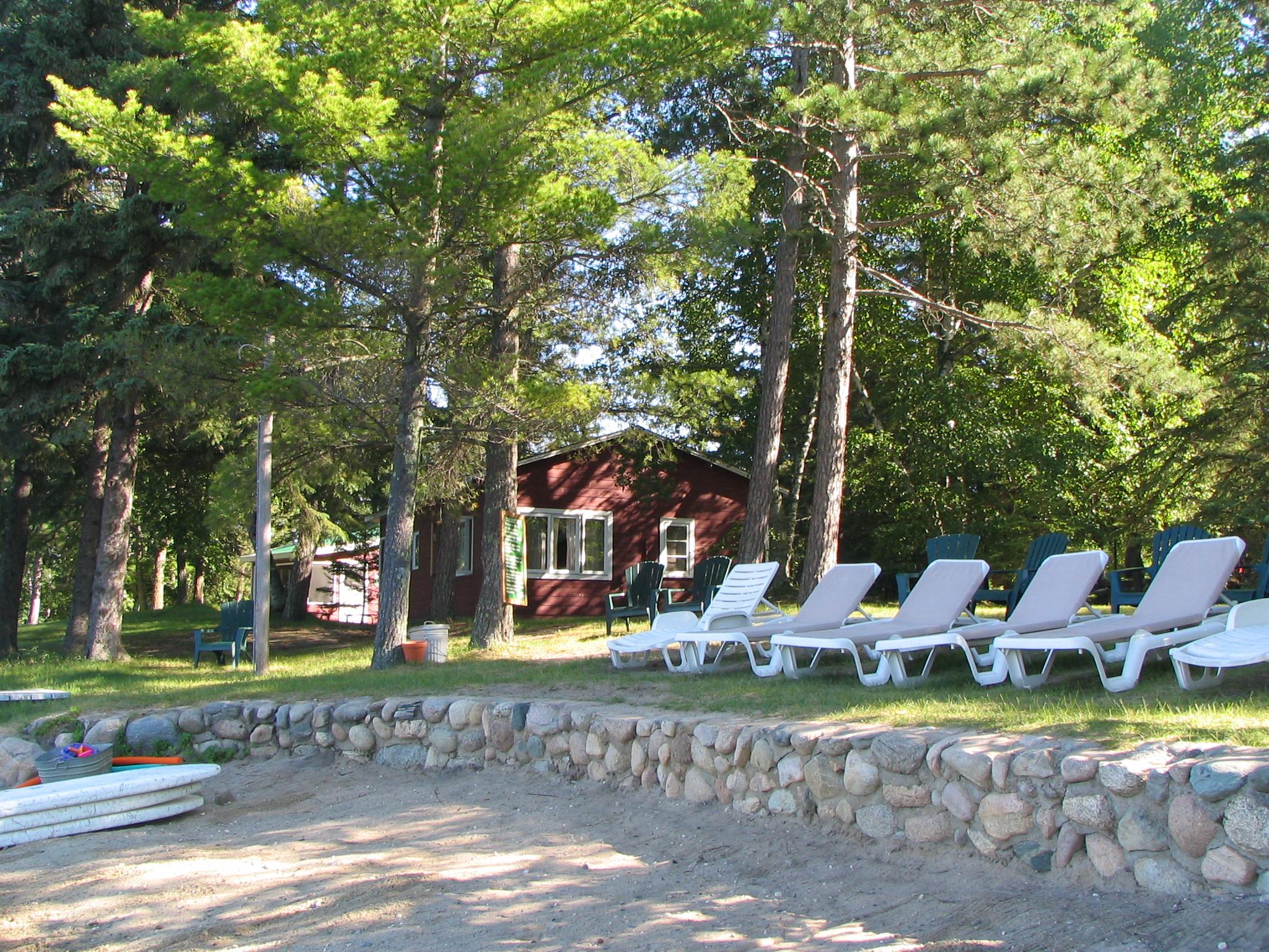 Comfortable beach chairs for reading and sunning