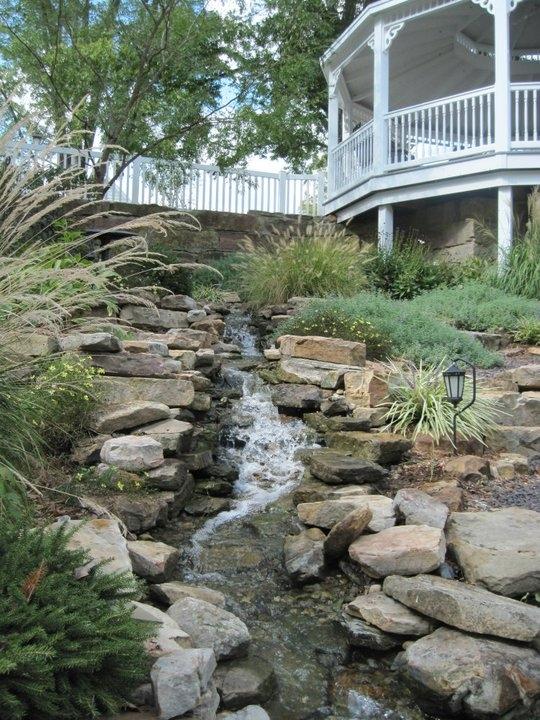 Waterfall and Gazebo