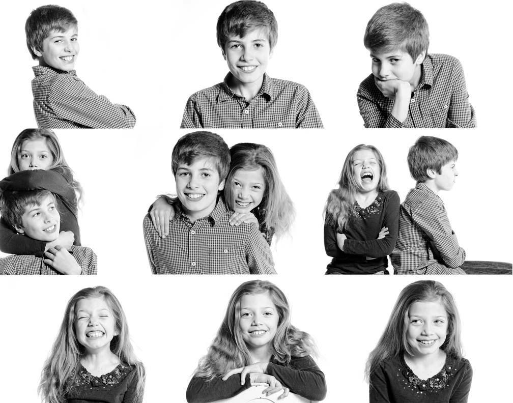 Family portraits can be taken in our studio or on location.