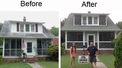 Exterior Remodel Before and After