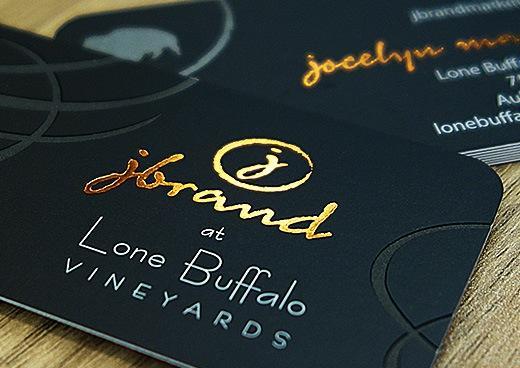 Silk Laminated Business Cards with Foil and Spot Gloss UV