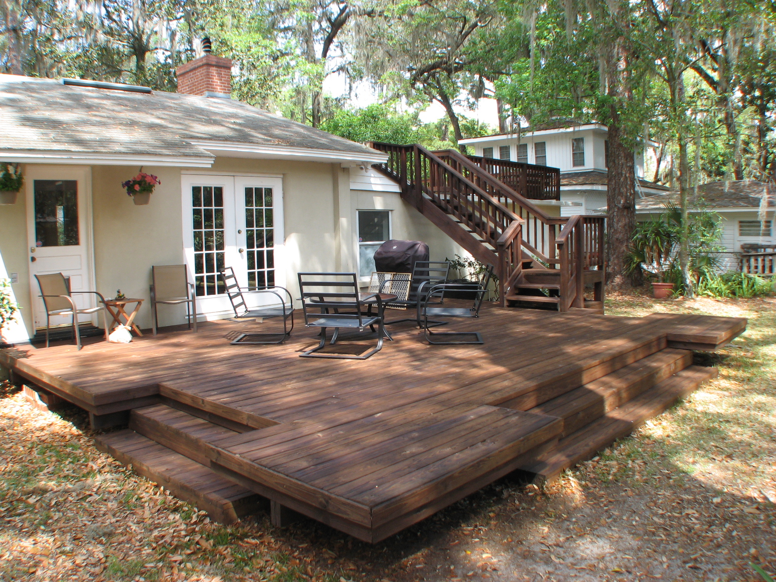 15yr old pine deck restored by the experts.