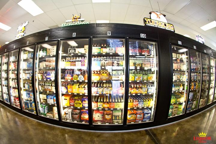 Huge beer cooler with every beer variety you can think of